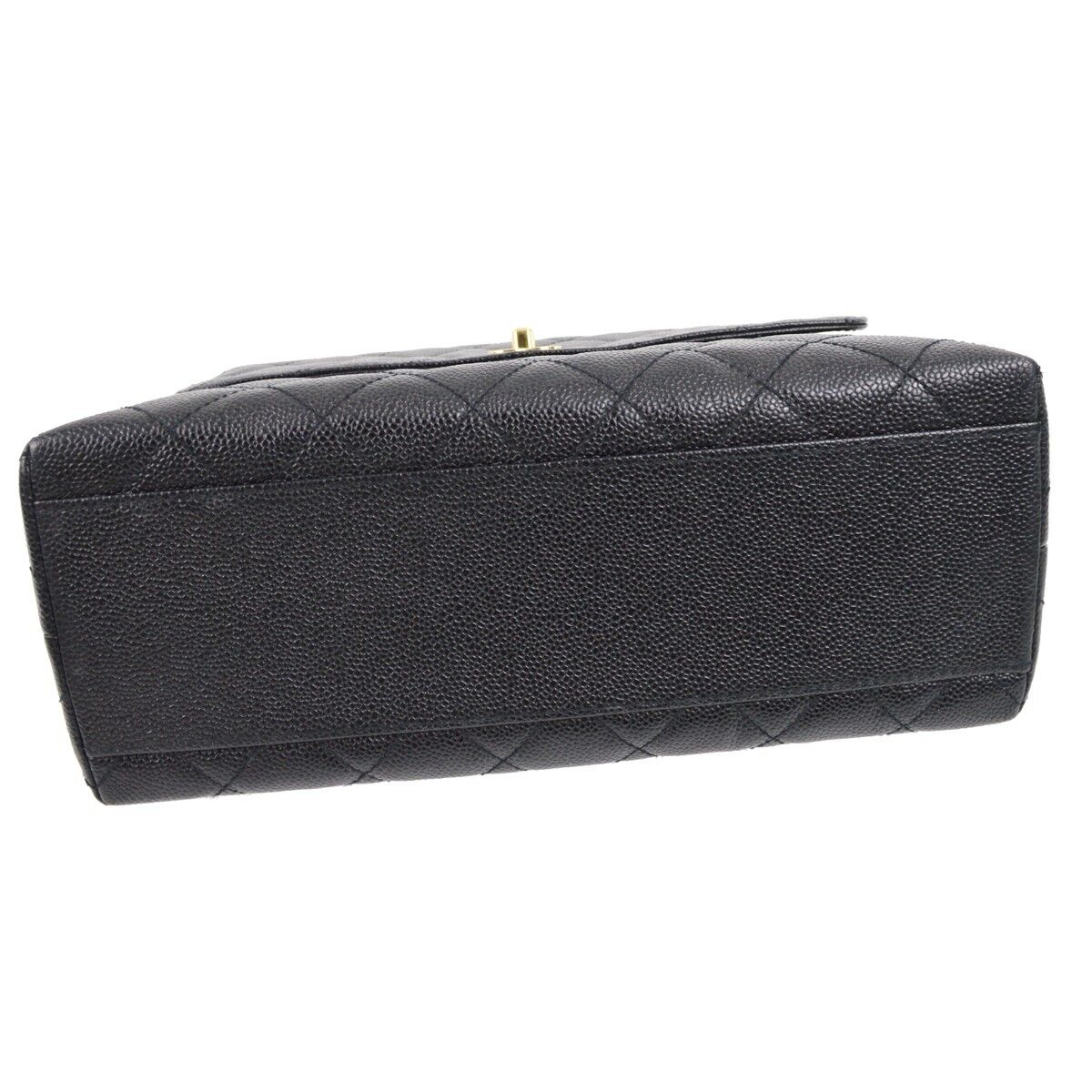 Chanel Black Caviar Skin Top Handle