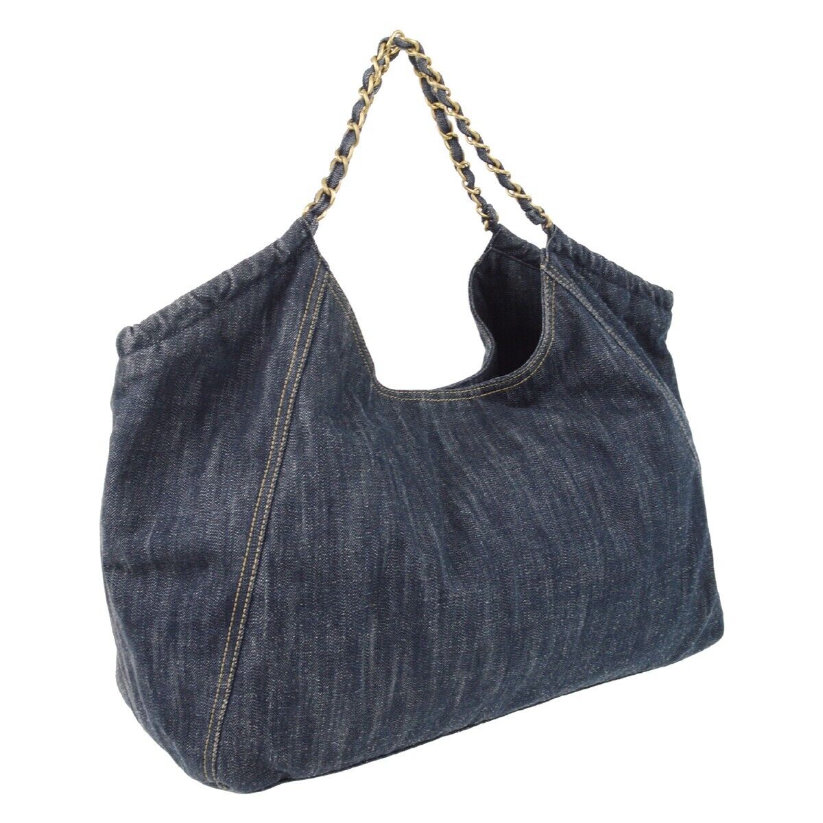 Chanel Blue Denim Coco Cabas Tote