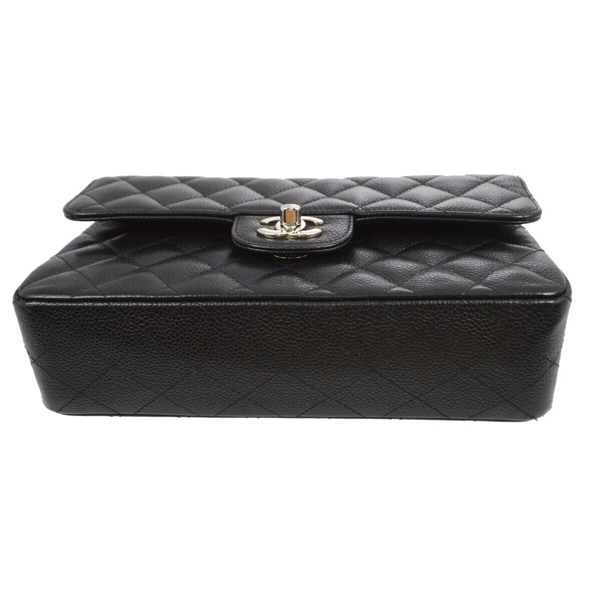 Chanel Black Caviar Small Classic Double