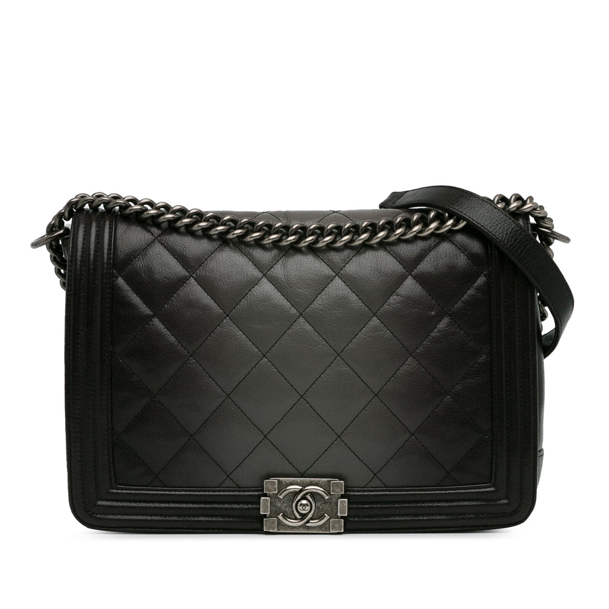 Chanel Large Ombre Skin Boy Flap