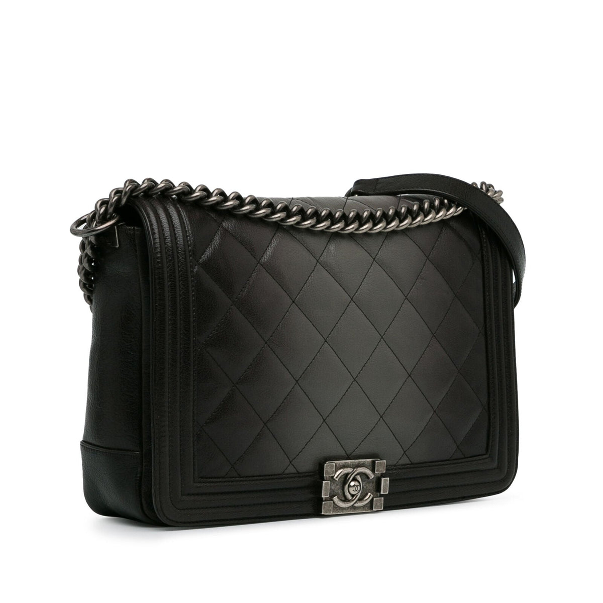 Chanel Large Ombre Skin Boy Flap