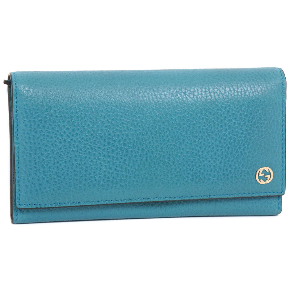 Gucci Interlocking Gg Blue Green Leather