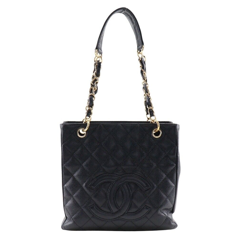 Chanel Pst Chain Tote Shoulder Bag