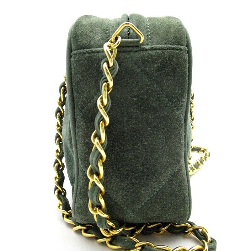 Chanel Fringe Chainshoulder Bag Suede