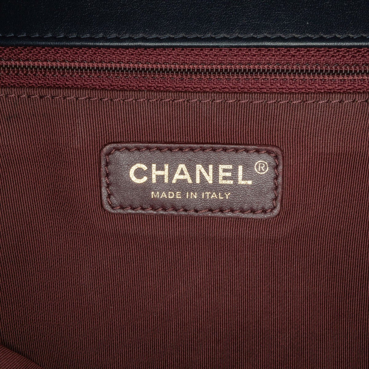 Chanel Small Lambskin Gold Bar Top