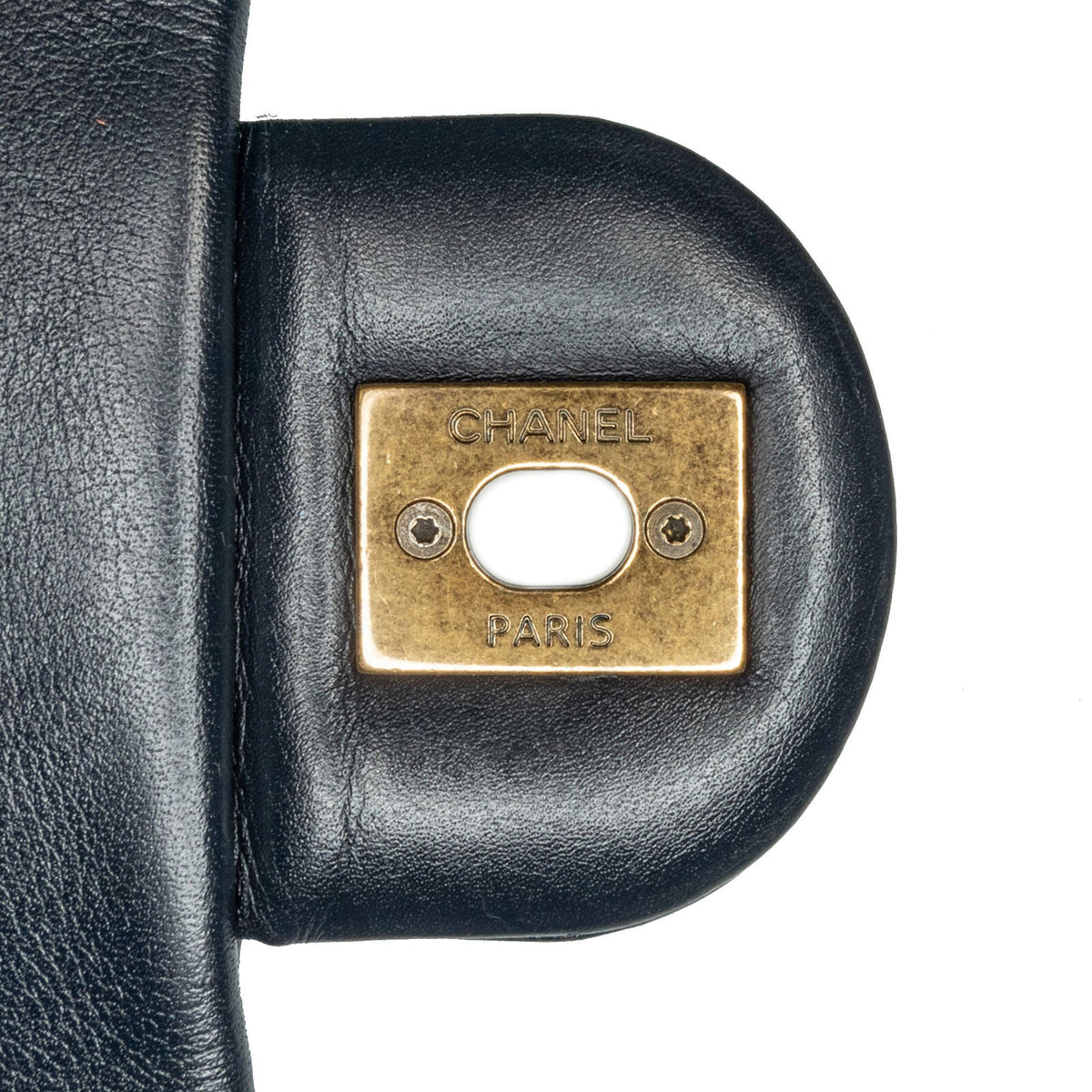 Chanel Small Lambskin Gold Bar Top