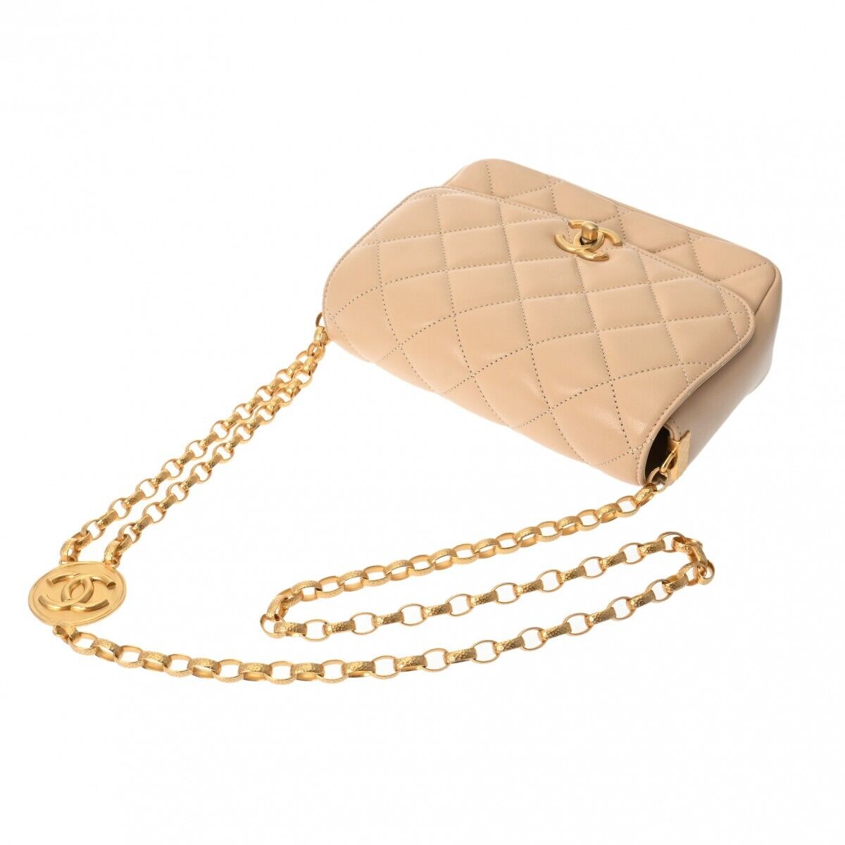 Chanel Matrasse Chainshoulder 7.9' Beige