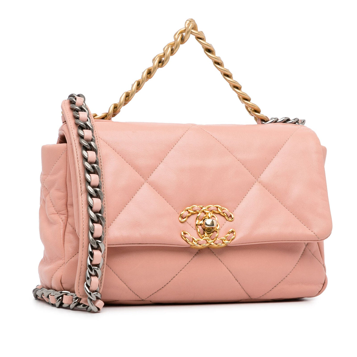 Chanel Medium Lambskin 19 Flap Pink