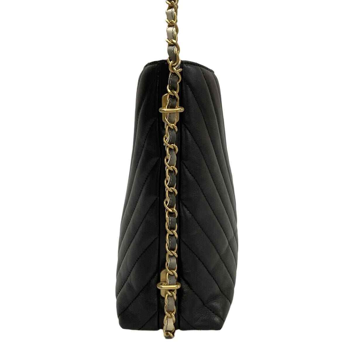 Chanel V Stitch (Chevron) - Black