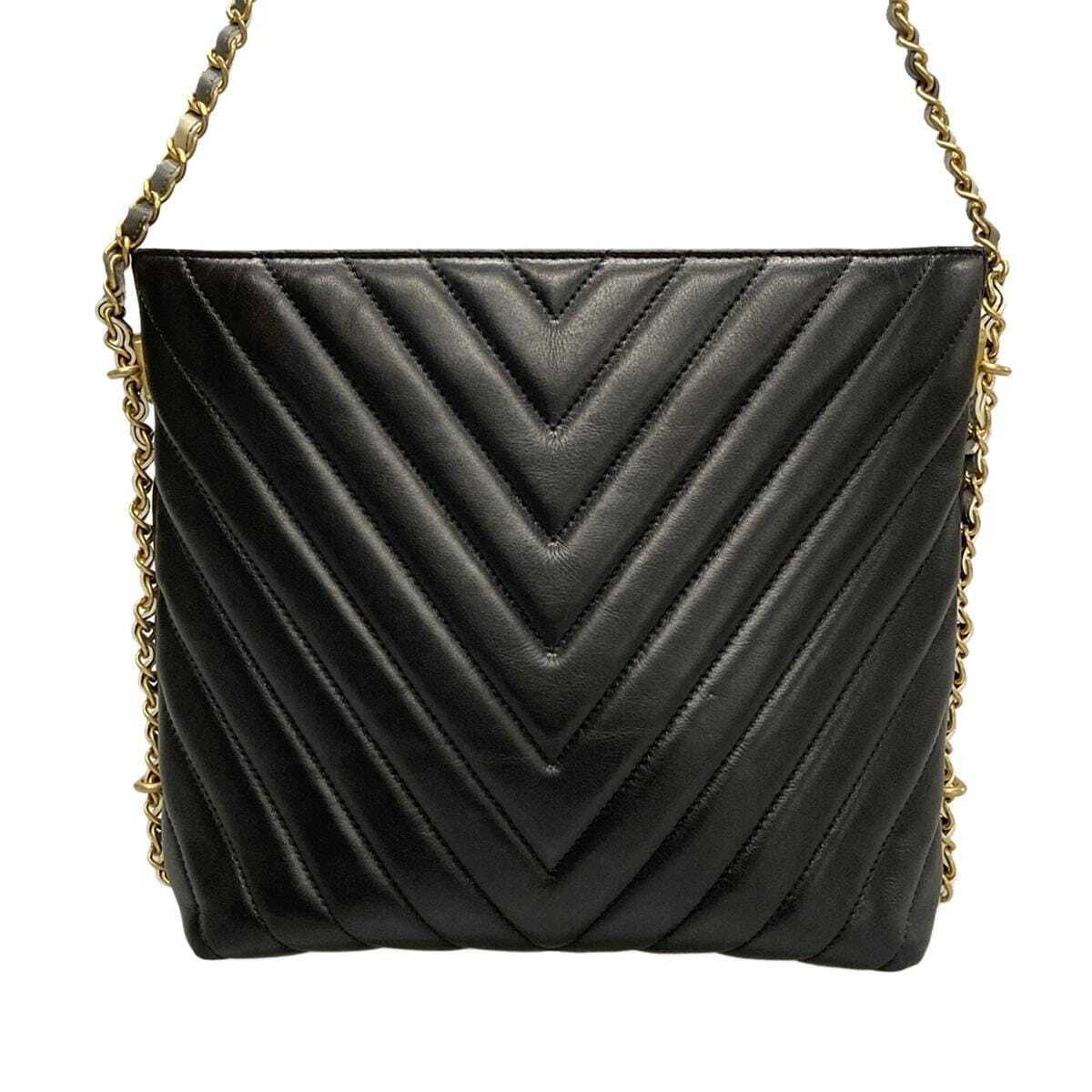 Chanel V Stitch (Chevron) - Black
