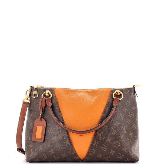 Louis Vuitton V Tote Canvas And Leather