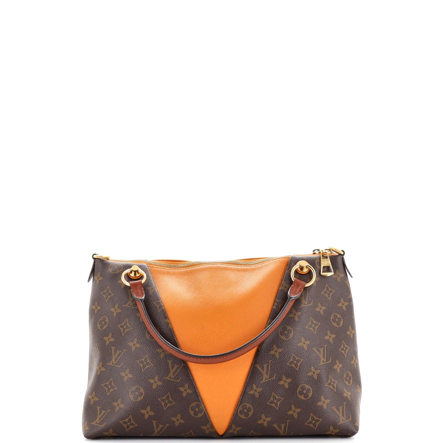 Louis Vuitton V Tote Canvas And Leather