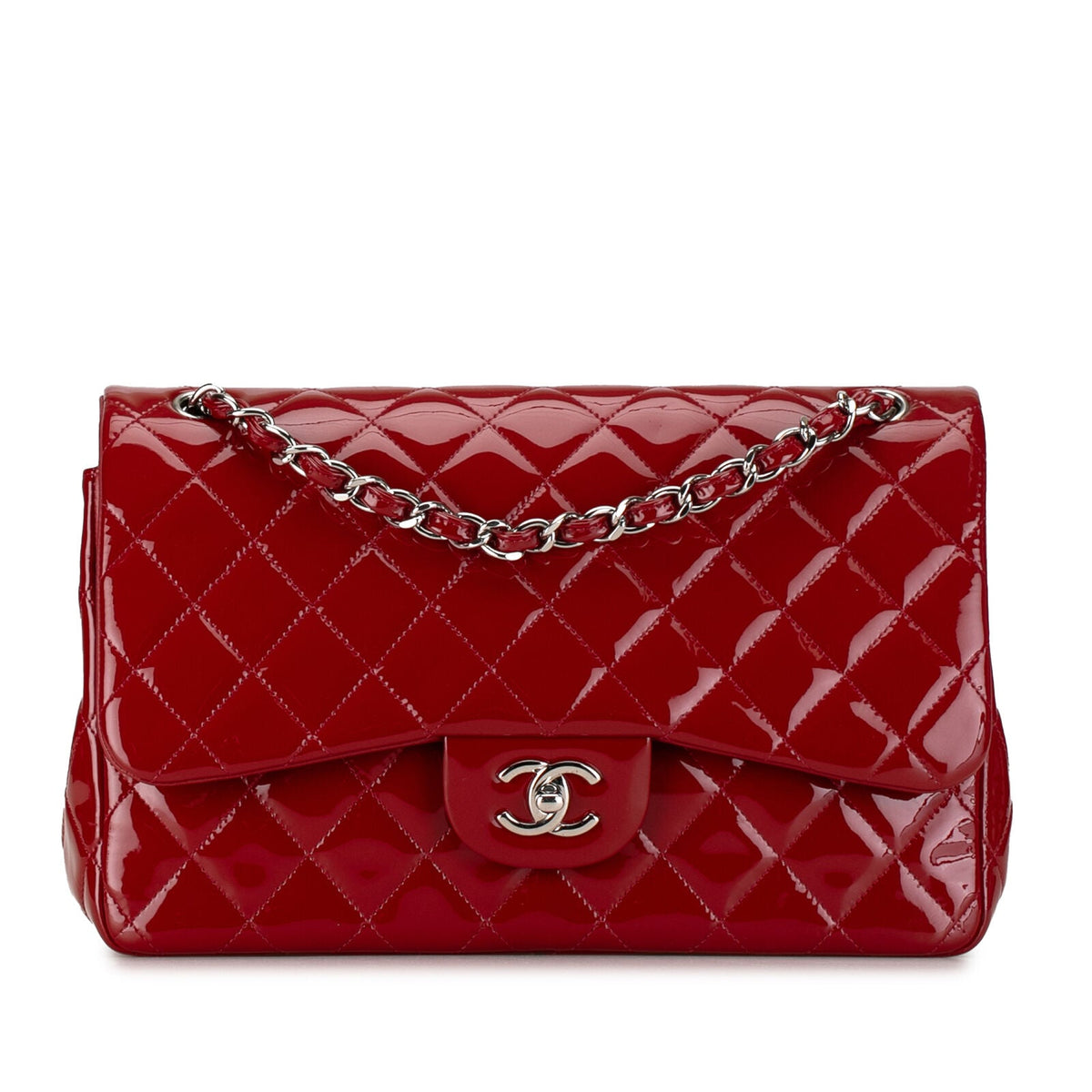 Chanel Jumbo Classic Patent Double