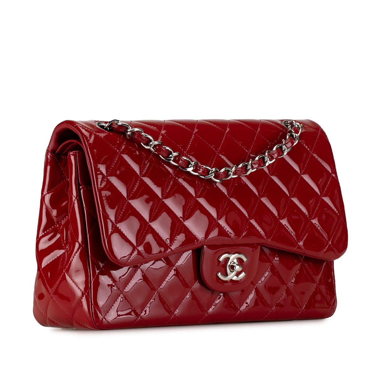 Chanel Jumbo Classic Patent Double