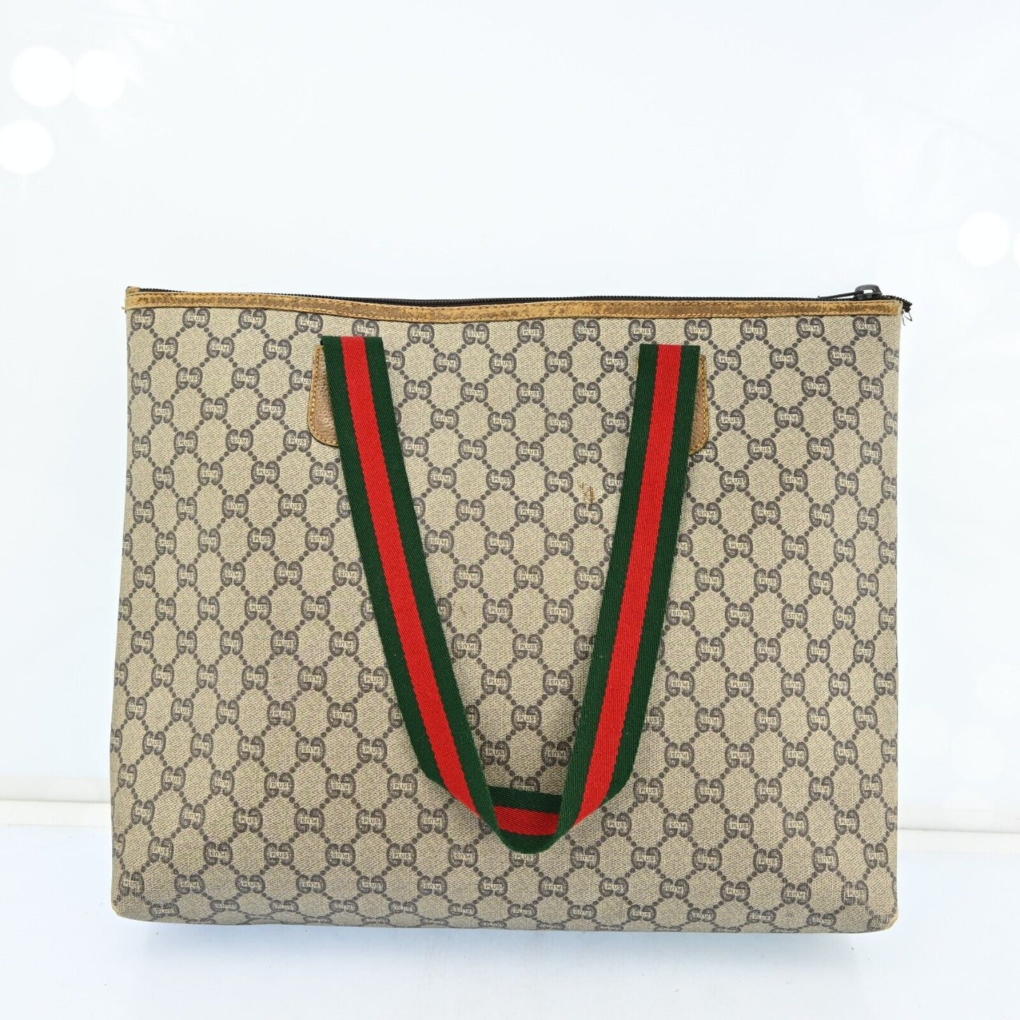 Gucci Plus Tote Bag Sherry Line Browns