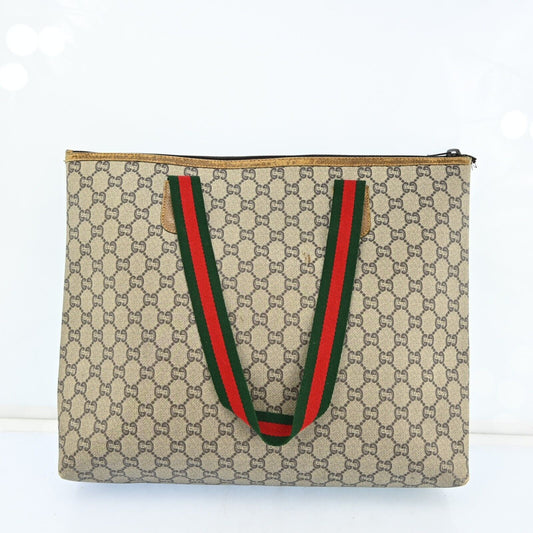 Gucci Plus Tote Bag Sherry Line Browns