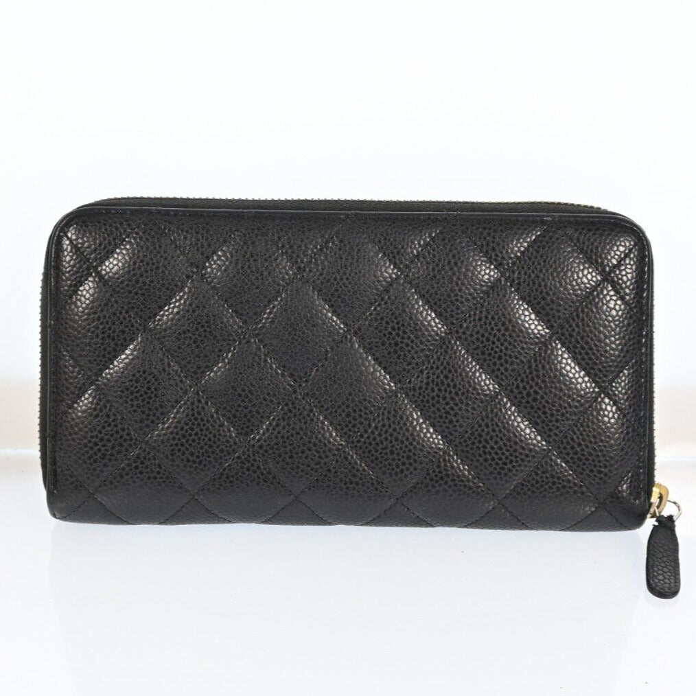 Chanel Zippy Wallet Matelasse Purse