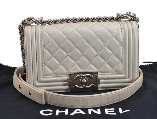 Chanel Boy Calf Skin Matelasse Cc