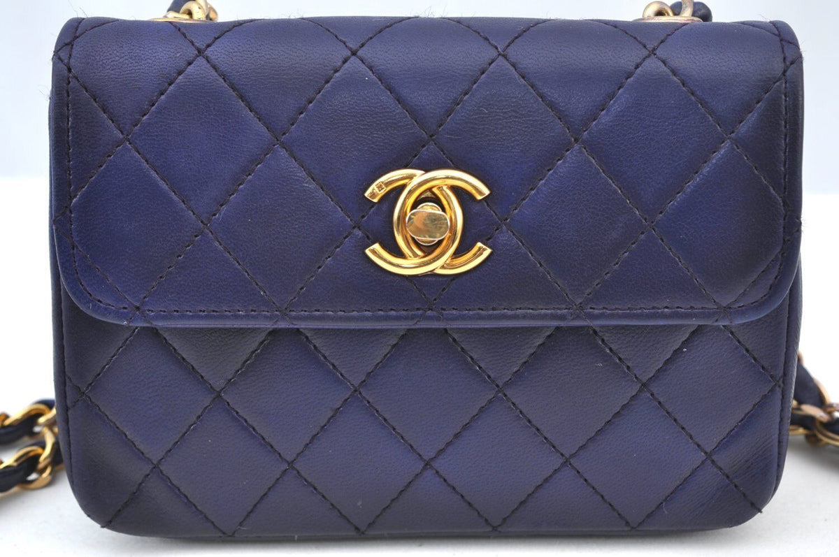 Chanel Lamb Skin Mini Matelasse
