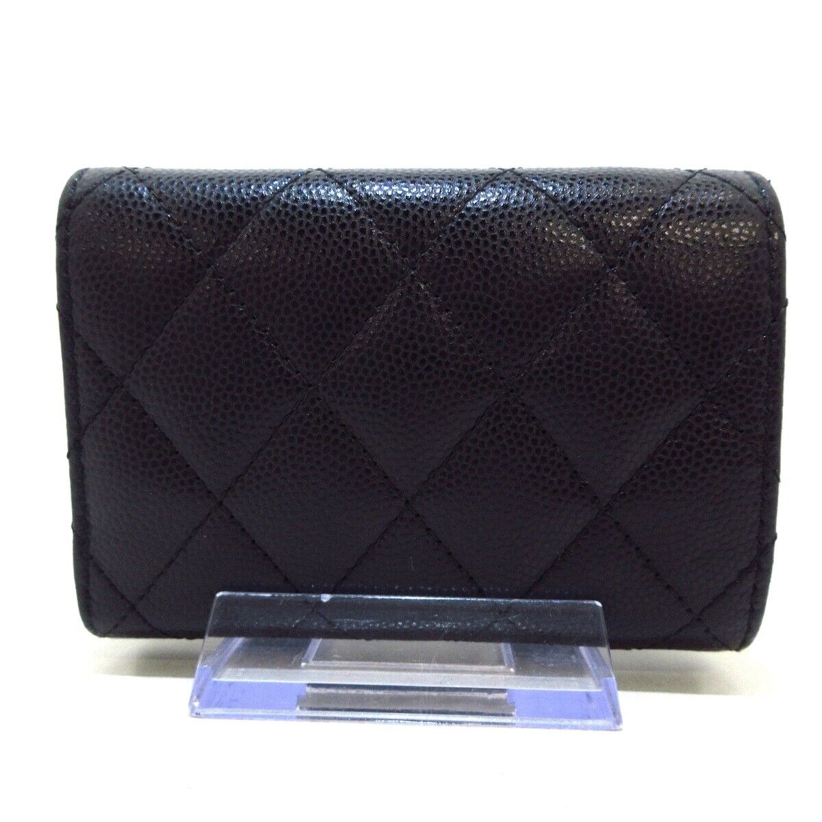 Chanel - Black Caviar Skin Trifold
