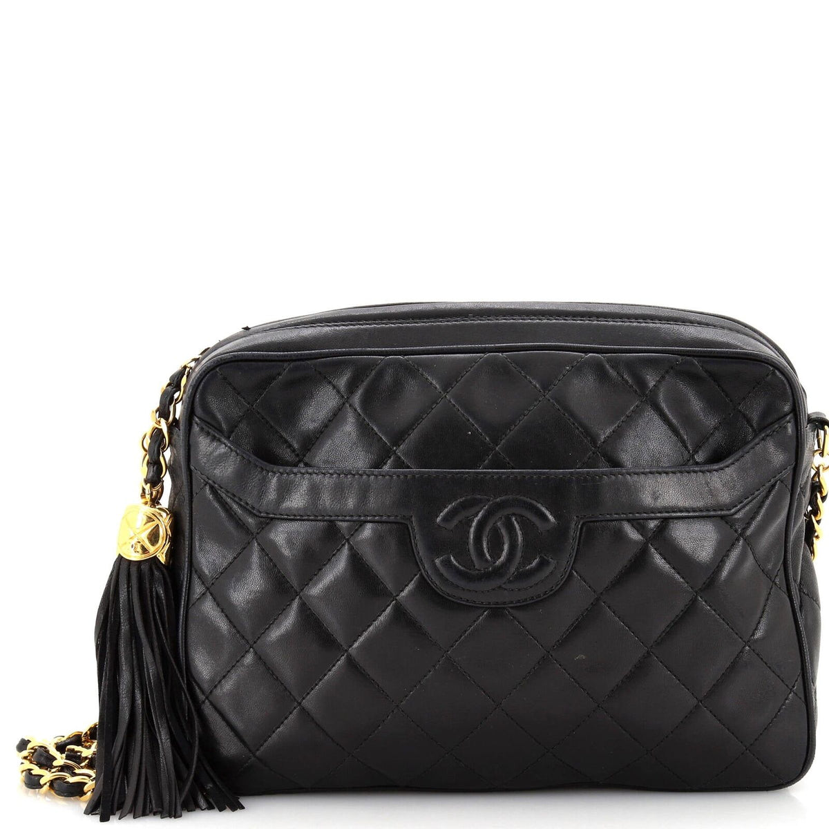 Chanel Vintage Camera Tassel Bag Quilted