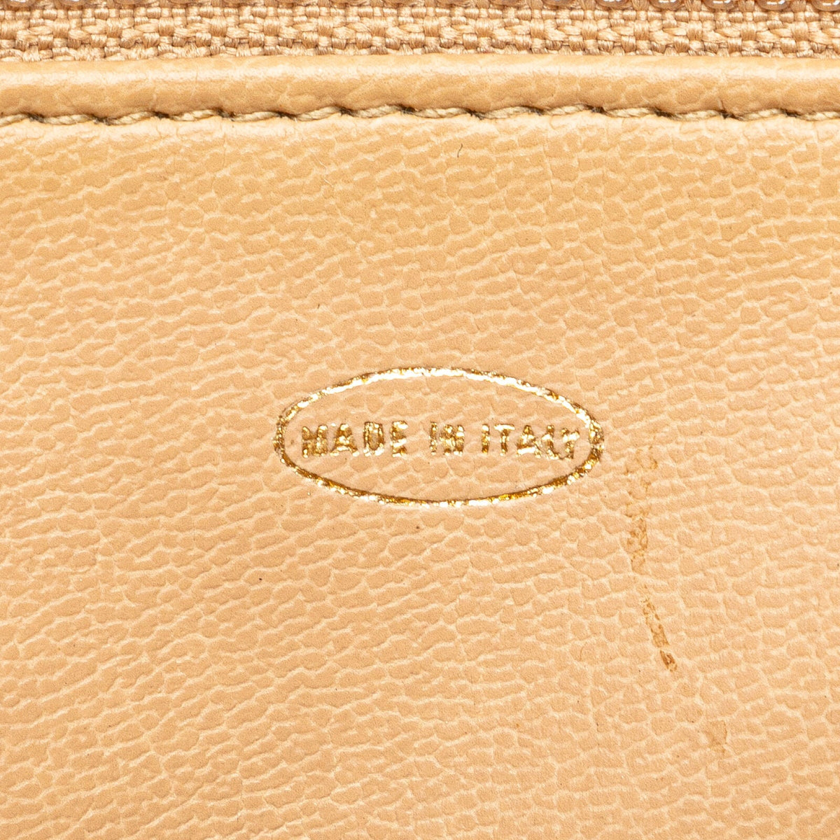 Chanel Quilted Lambskin Brown Beige
