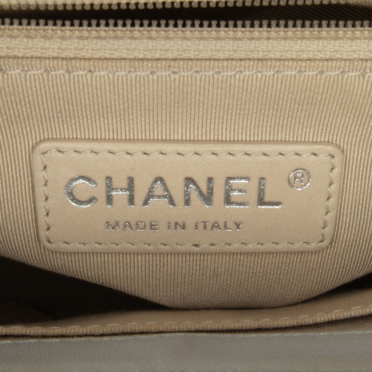Chanel Medium Patent Boy Flap White