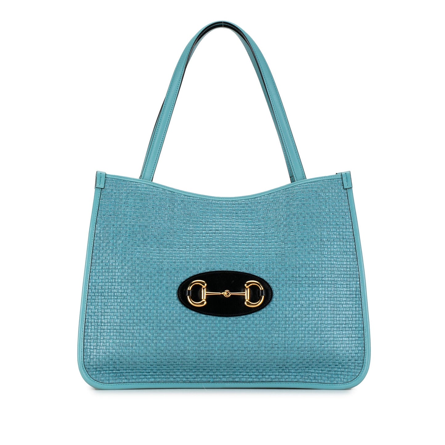 Gucci Horsebit Tote Blue Denim