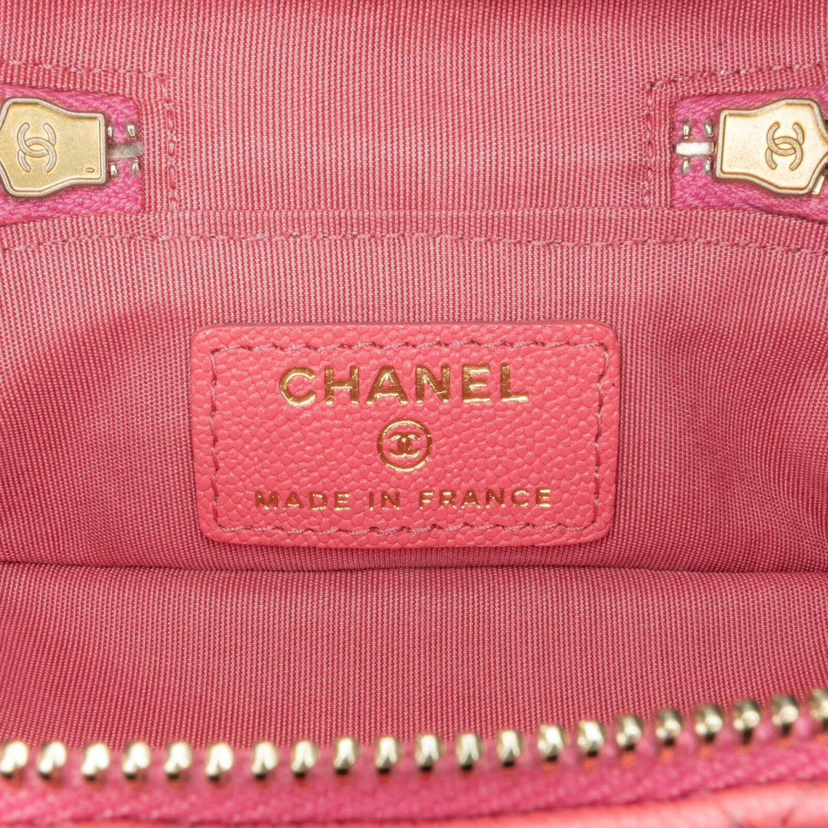 Chanel Micro Caviar Chain Pink