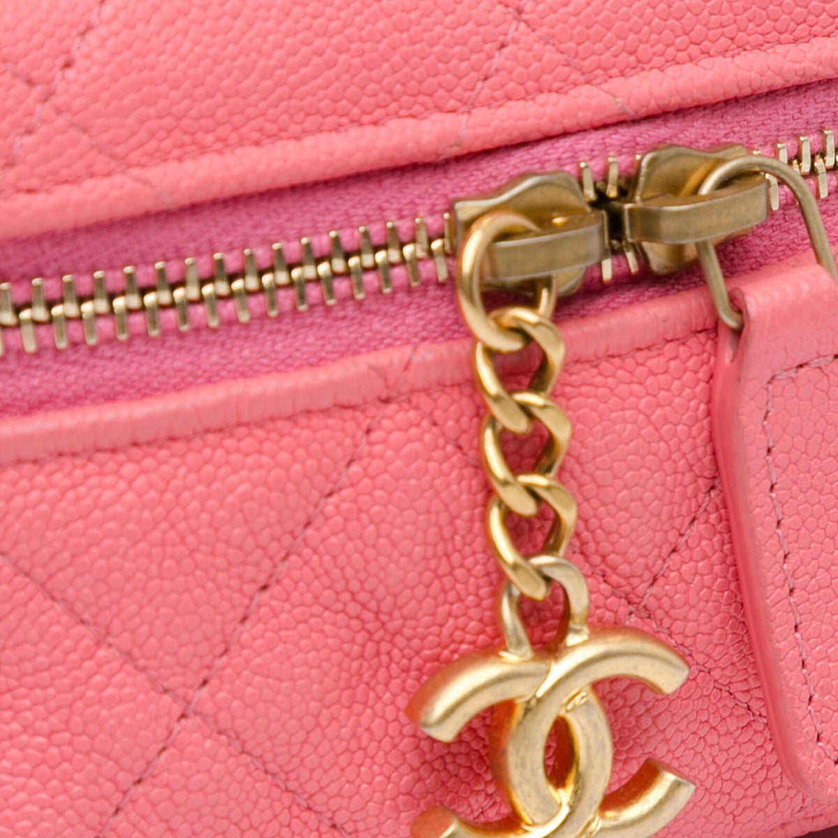 Chanel Micro Caviar Chain Pink