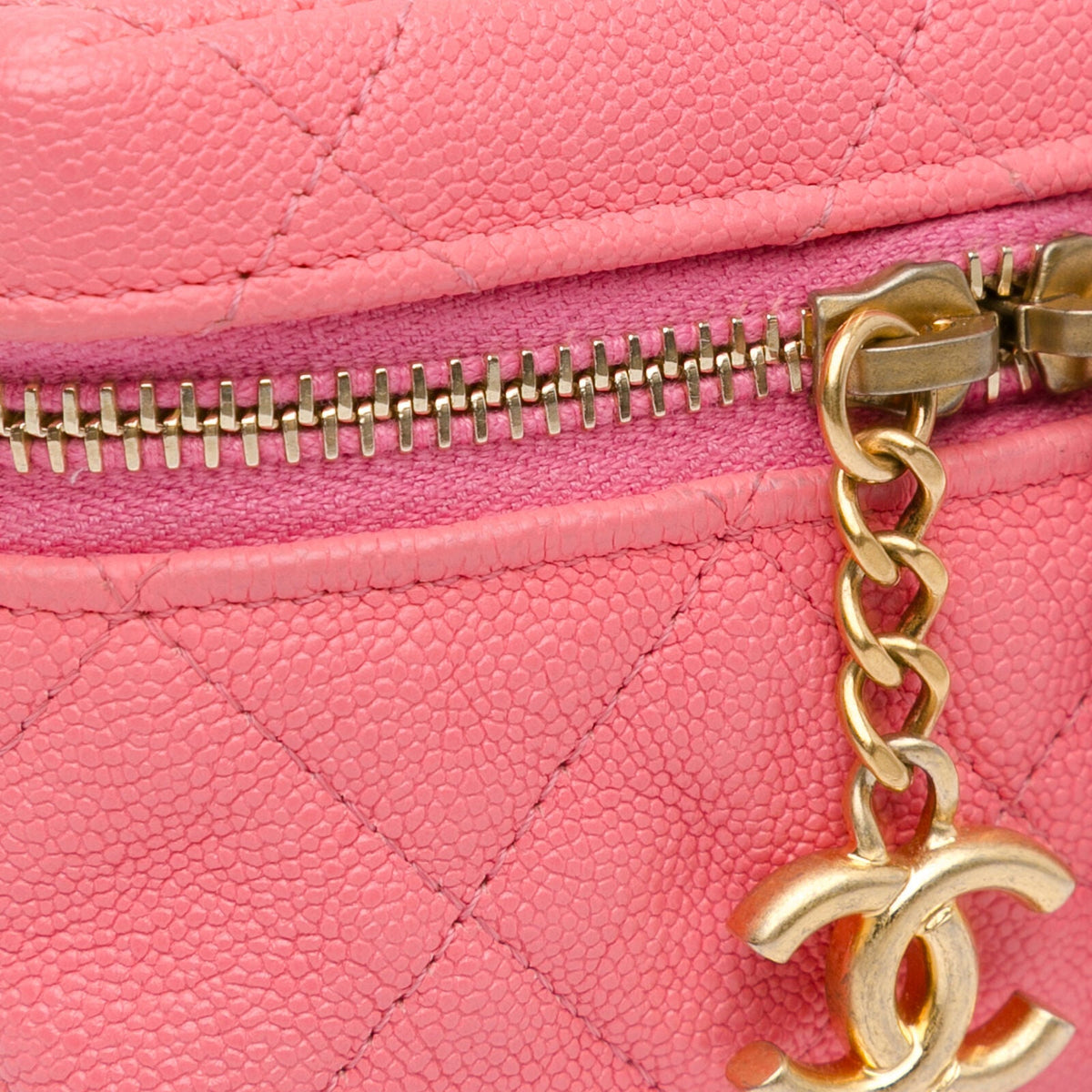 Chanel Micro Caviar Chain Pink