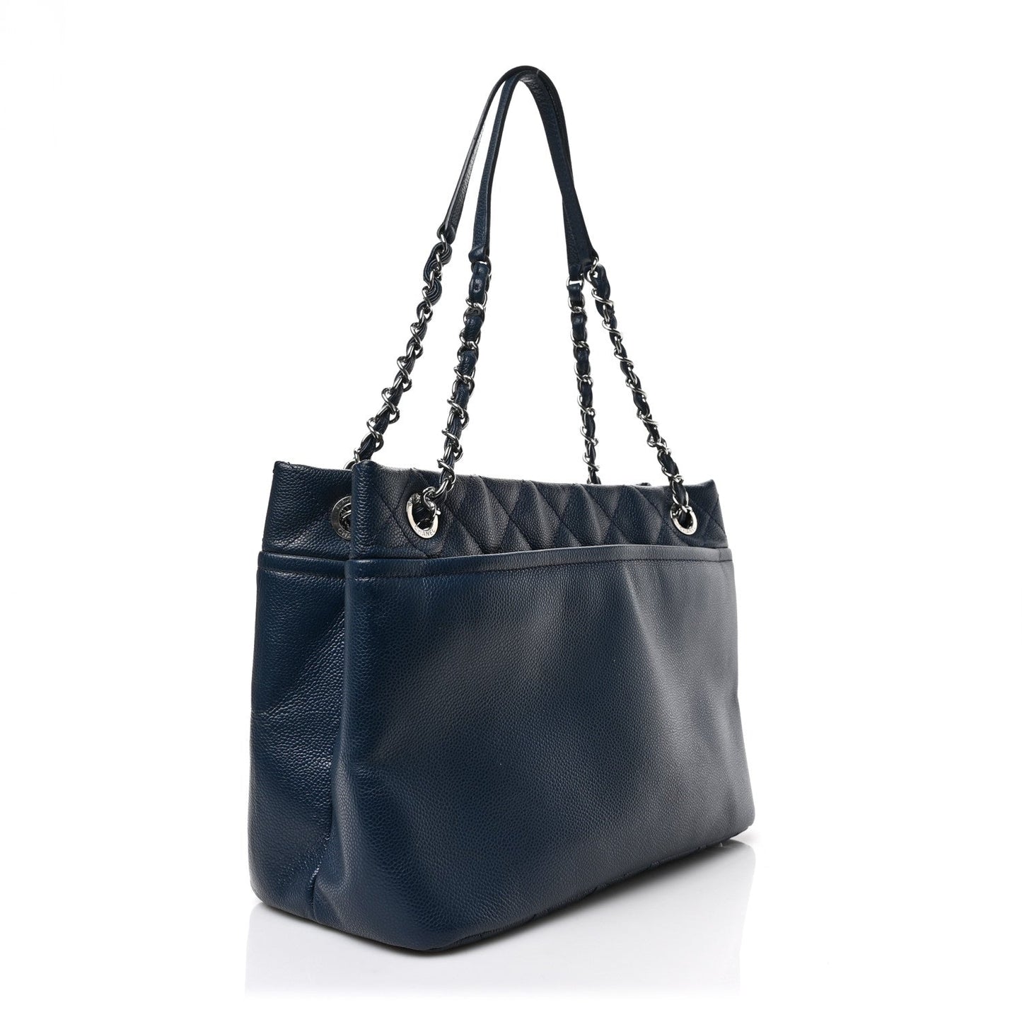 Chanel Caviar Timeless Cc Soft Tote Navy