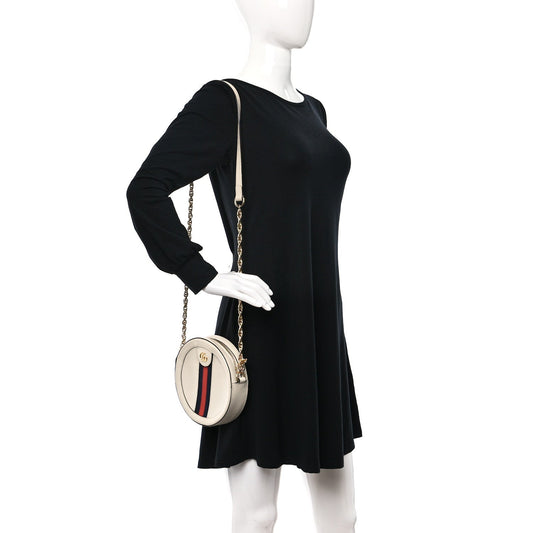 Gucci Textured Calfskin Web Mini Ophidia
