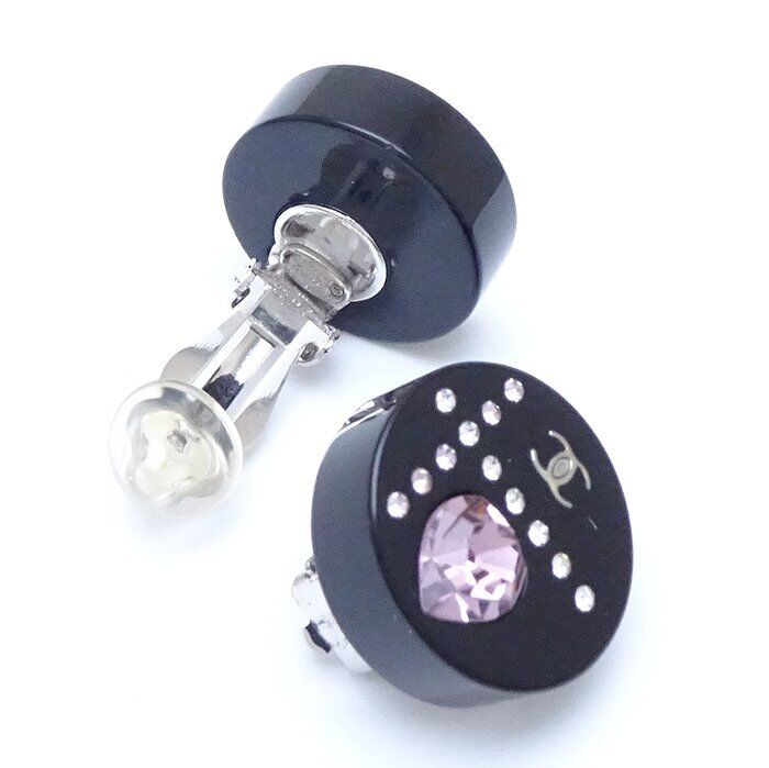 Chanel Coco Heart Plastic Earrings 04A