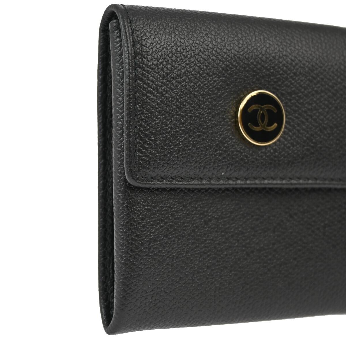 Chanel Caviar Black Coin Purse Wallet