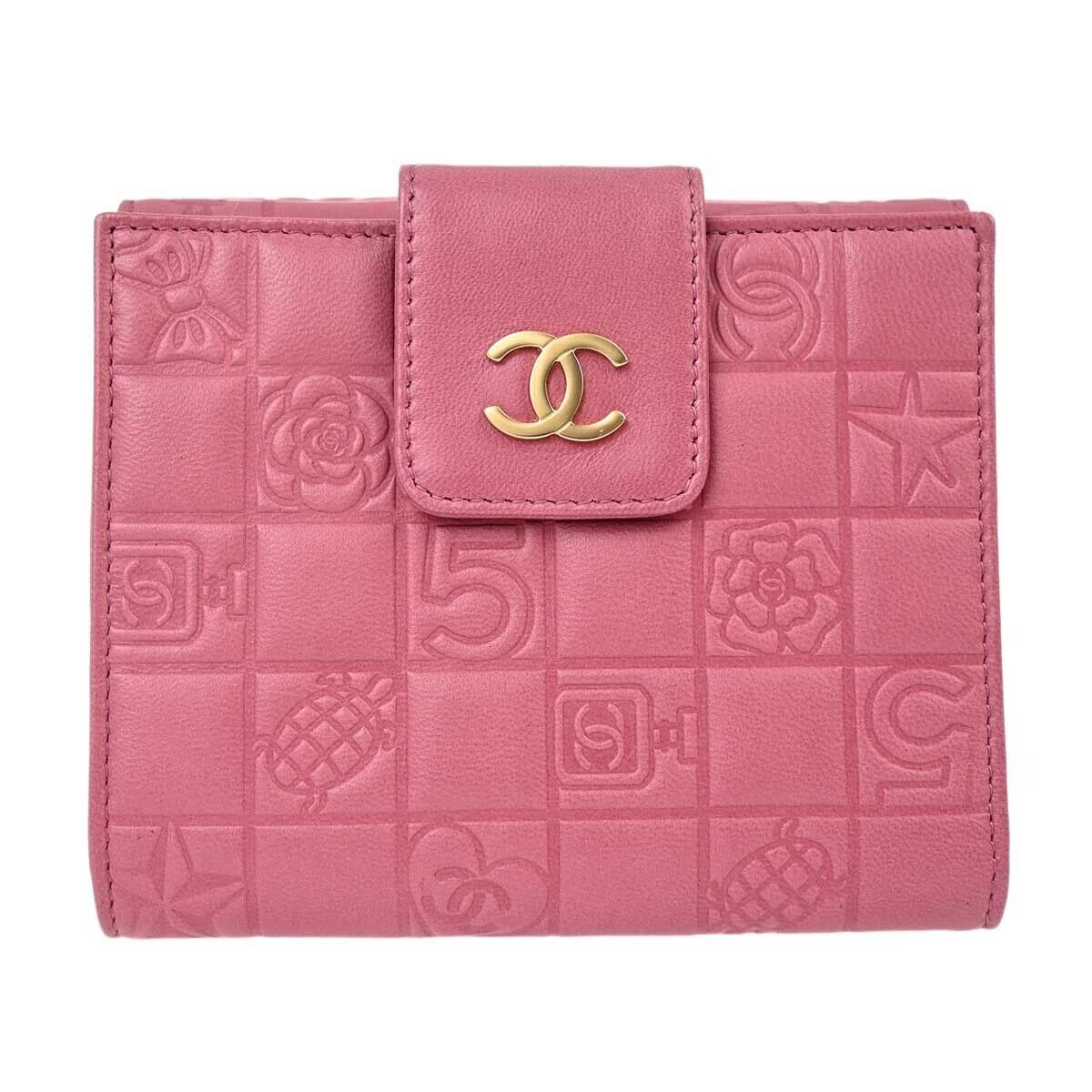 Chanel Pink Icon Bifold Wallet