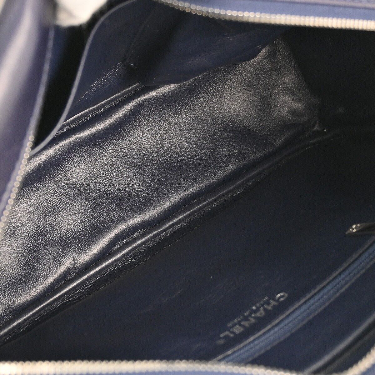Chanel Navy Lambskin Chain Shoulder Bag