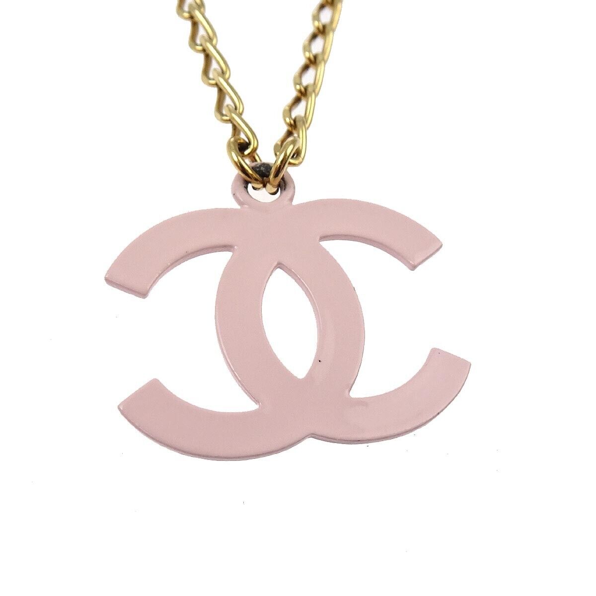 Chanel Gold Cc Pendant Necklace 03S