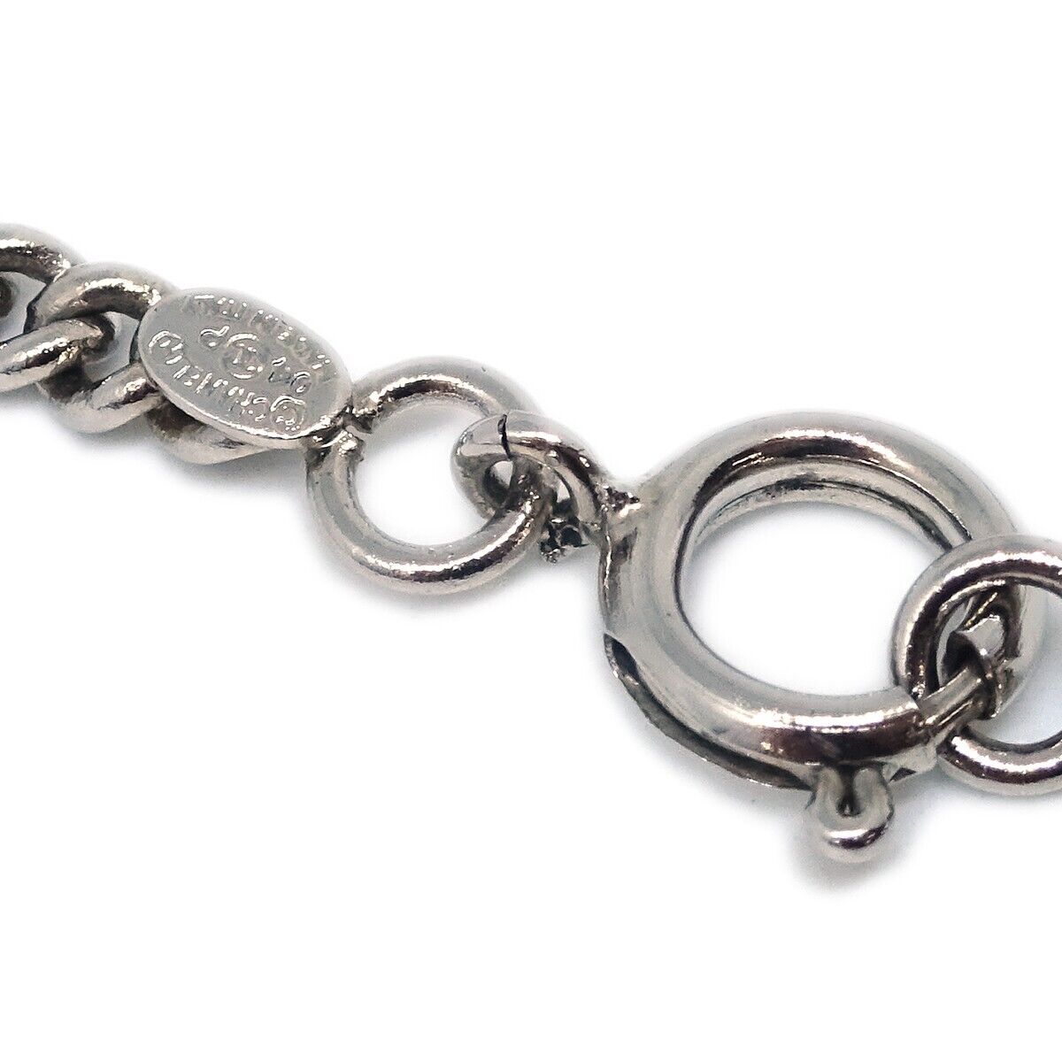 Chanel Record Silver Chain Pendant