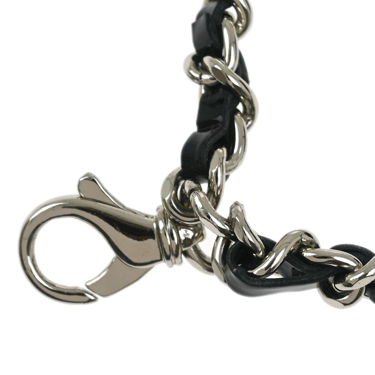 Chanel Black Patent Leather Chain Pouch