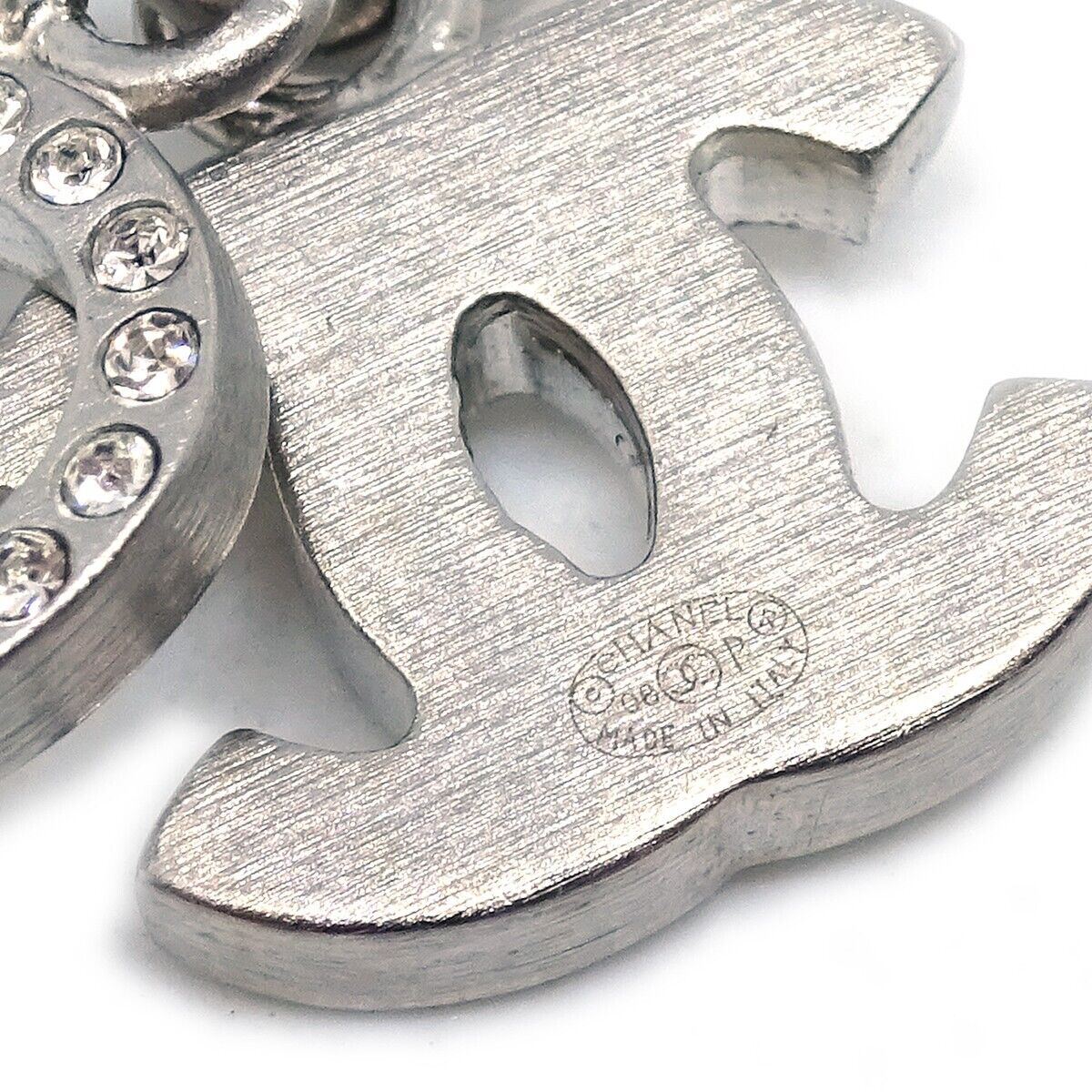Chanel Heart Dangle Piercing Earrings