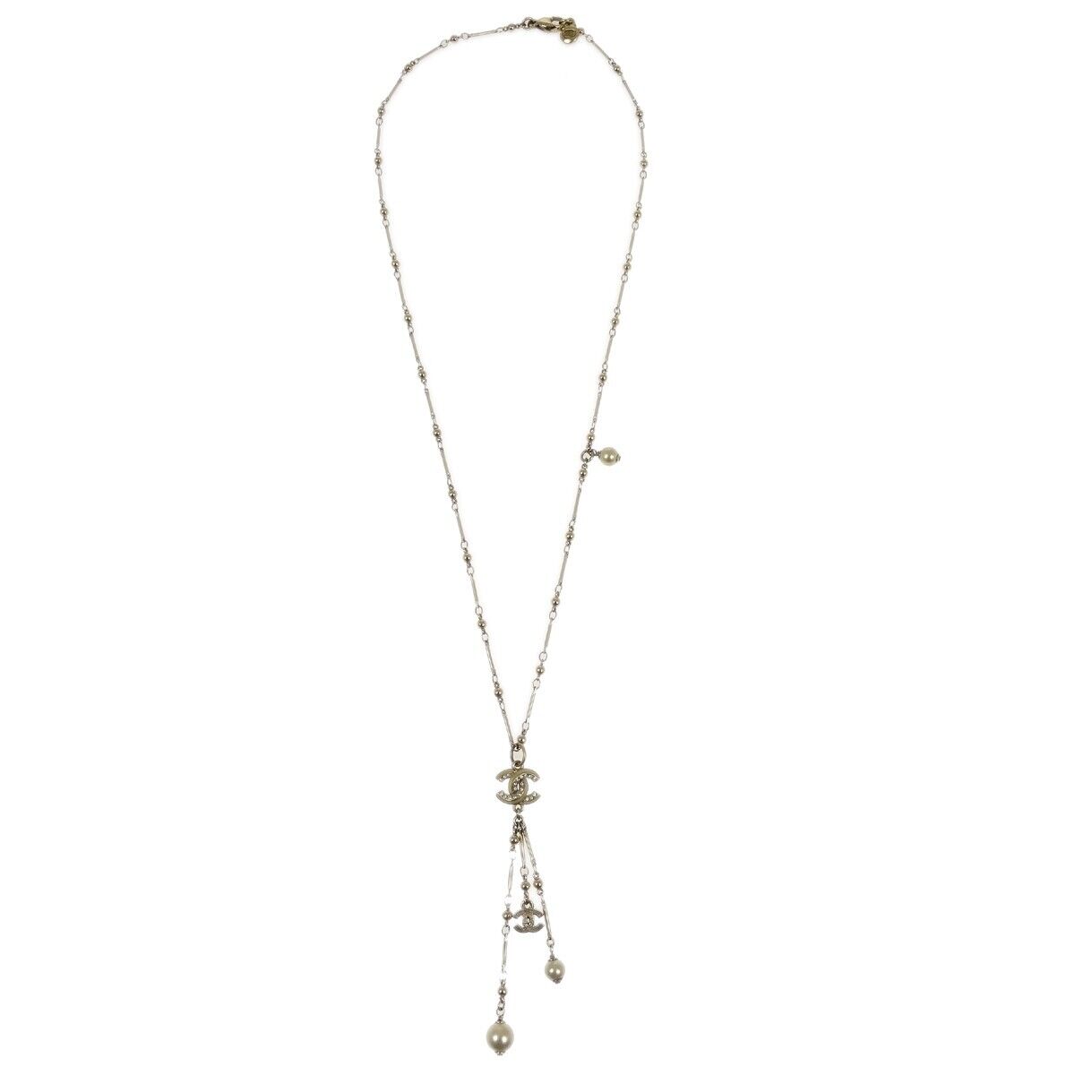 Chanel Gold Cc Pendant Necklace