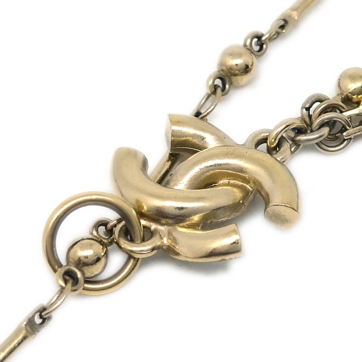 Chanel Gold Cc Pendant Necklace