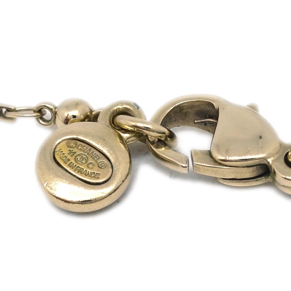 Chanel Gold Cc Pendant Necklace