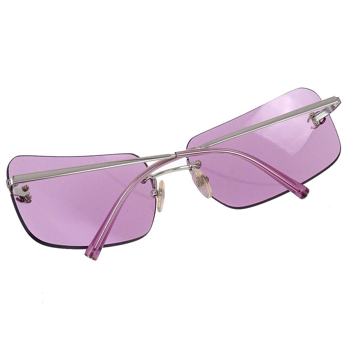 Chanel Sunglasses Eyewear Purple Small