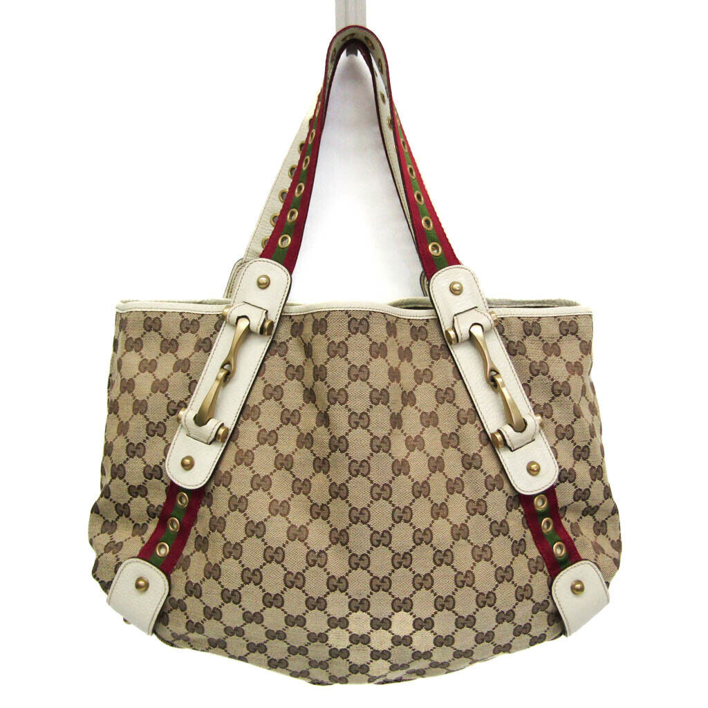 Gucci Gg Canvas Women's Leather Tote Bag