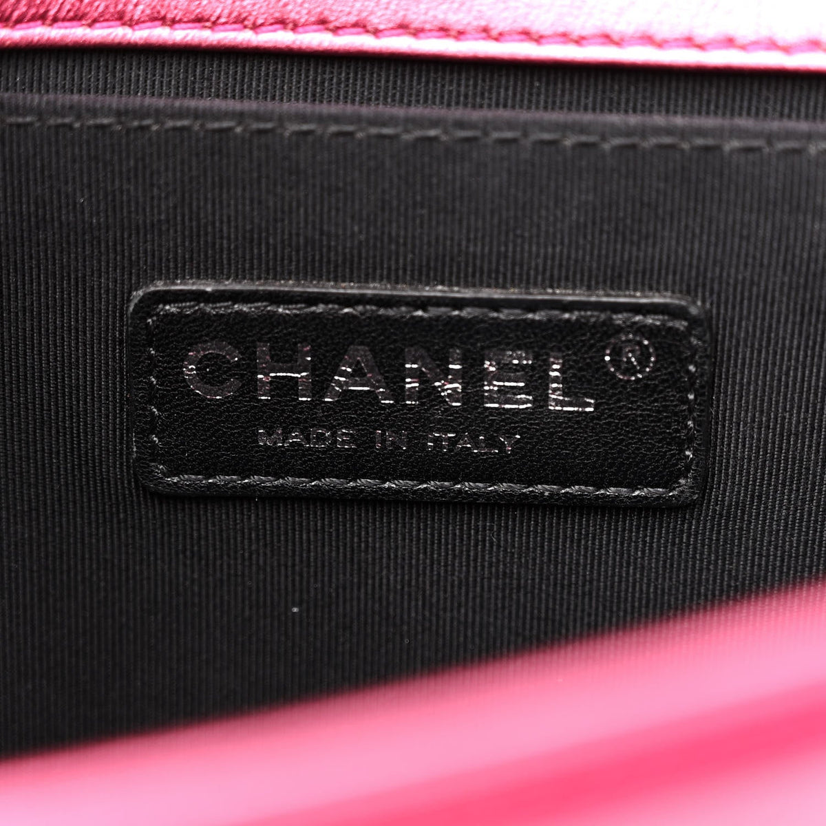 Chanel Metallic Patent Calfskin Quilted