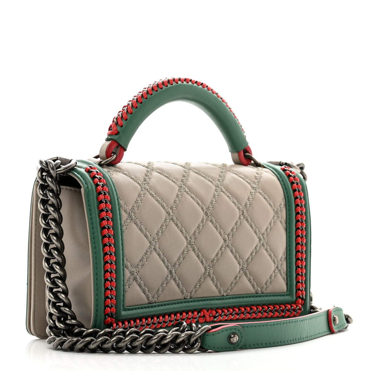Chanel Lambskin Quilted Medium Top