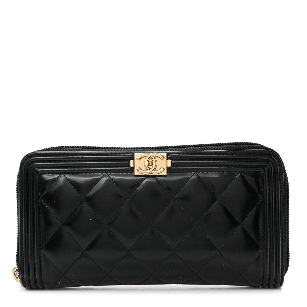 Chanel Patent Calfskin Quilted Boy