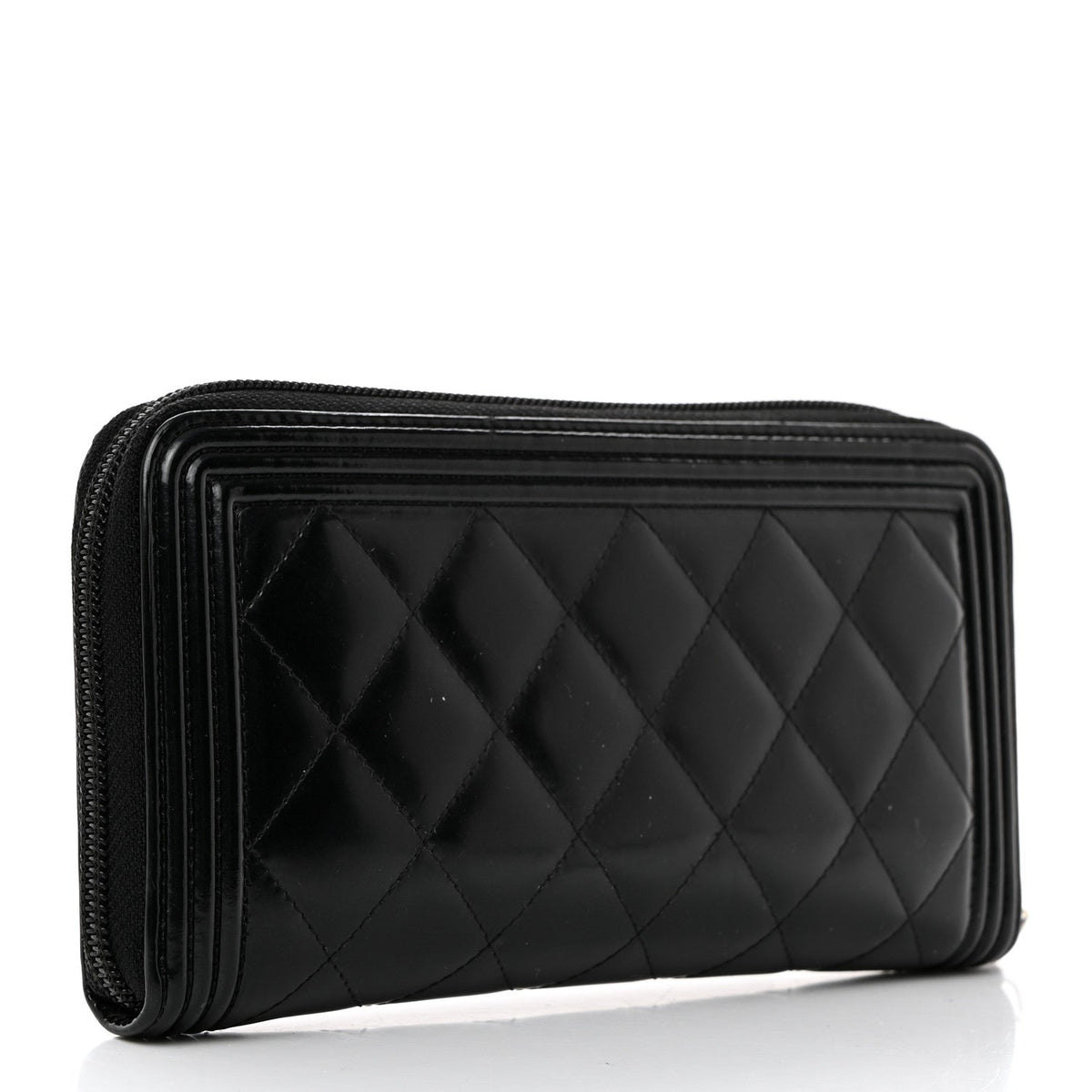 Chanel Patent Calfskin Quilted Boy
